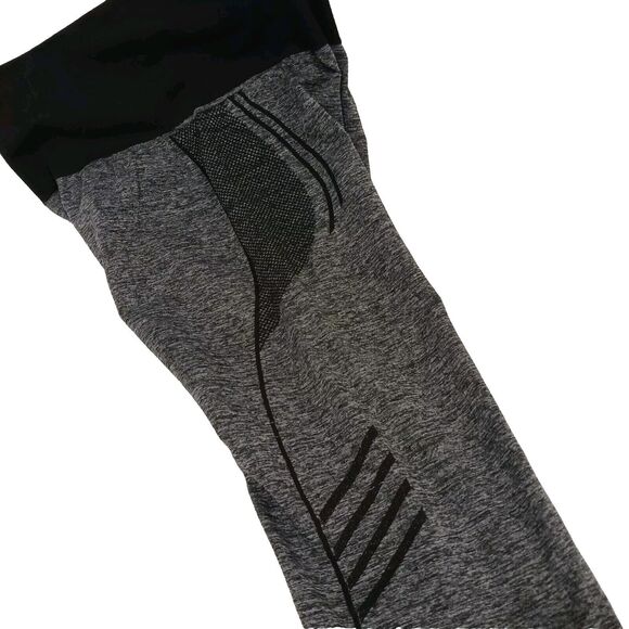 New Mix Leggings Activewear Size M GRAY Modern Yoga Gym Sporty Stretch Yoga - Picture 5 of 16